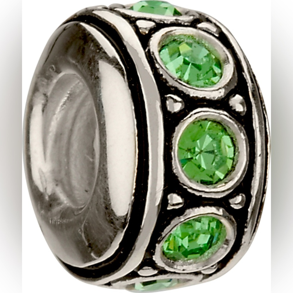 Chamila August CZ Wheel Spacer Charm; Fits PANDORA Moments